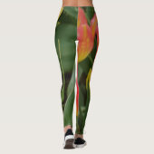 Leggings met Oranje/roze tulp (Achterkant)