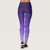 Leggings met Paarse gestreepte gradiënt (Achterkant)