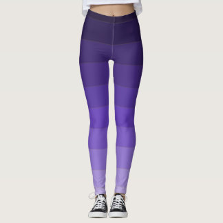 Leggings met Paarse gestreepte gradiënt