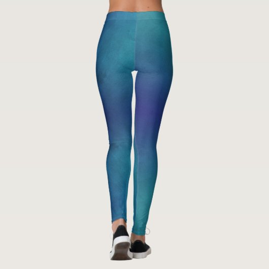 Leggings met patronen - Witte Logo (Achterkant)
