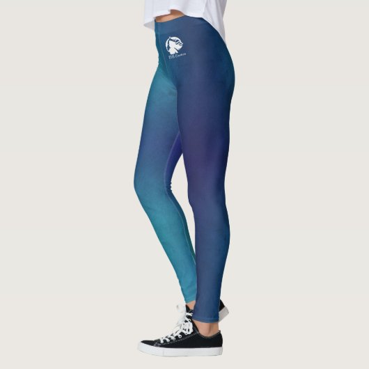 Leggings met patronen - Witte Logo (Links)