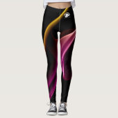 Leggings met patroon - Witte B&B Logo (Voorkant)