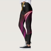 Leggings met patroon - Witte B&B Logo (Links)