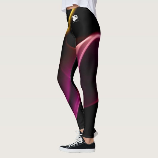 Leggings met patroon - Witte B&B Logo (Links)