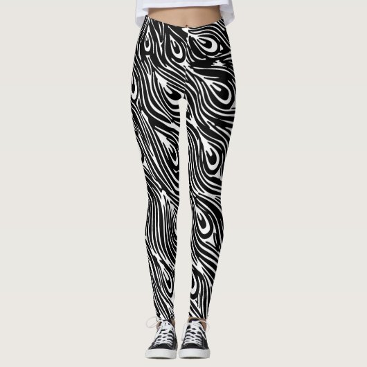 LEGGINGS MET PAUWENPATROON EN STER (Voorkant)