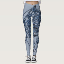 Leggings met polige pinnen