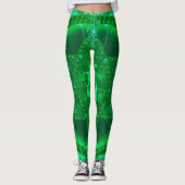 Leggings met Prachtige Groene Mandala (Voorkant)