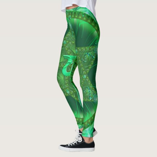 Leggings met Prachtige Groene Mandala (Links)