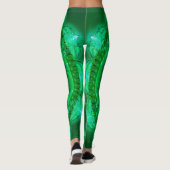 Leggings met Prachtige Groene Mandala (Achterkant)
