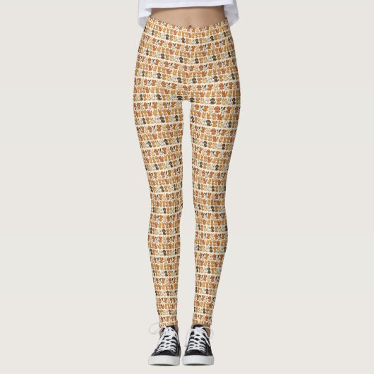Leggings met puppypatroon (Voorkant)