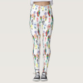 Leggings met regenboogvesten. (Voorkant)