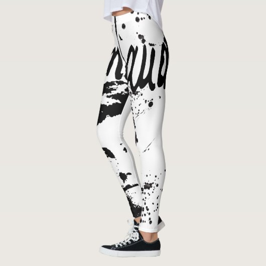 LEGGINGS met RIMBAUD-graffiti-stijl (Links)