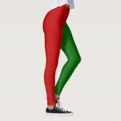 Leggings met rode en groene kerst (Rechts)