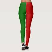 Leggings met rode en groene kerst (Achterkant)