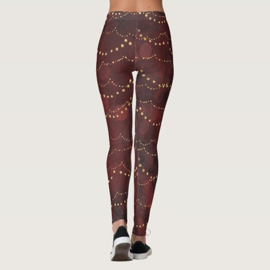 Leggings met rode feestdagen (Achterkant)