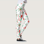 Leggings met rode kerstfeestjes (Rechts)