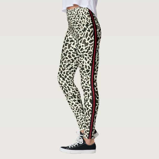 Leggings met rode streep (Links)