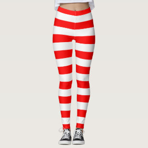 Leggings met rode strepen