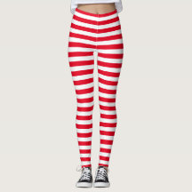 Leggings met rode strepen