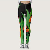 Leggings met rode tulpen (Voorkant)