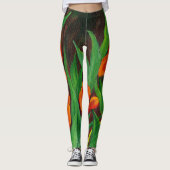 Leggings met rode tulpen (Voorkant)