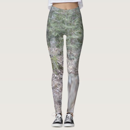 Leggings met rode vos (Voorkant)