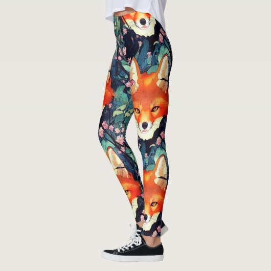 Leggings met rode vos (Links)