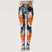Leggings met rode vos (Voorkant)