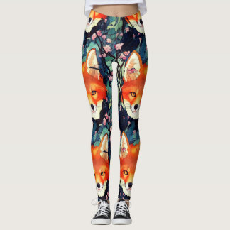 Leggings met rode vos