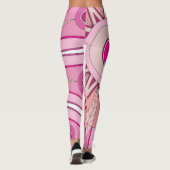 Leggings met rode warme kunst (Achterkant)