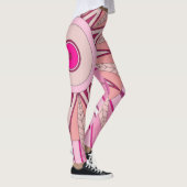 Leggings met rode warme kunst (Rechts)
