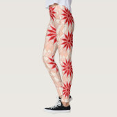 Leggings met rode warme kunst (Links)