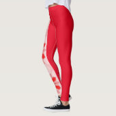 Leggings met rode warme kunst (Links)