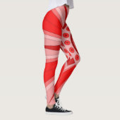 Leggings met rode warme kunst (Rechts)