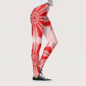 Leggings met rode warme kunst (Rechts)