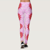 Leggings met rode warme kunst (Achterkant)
