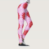 Leggings met rode warme kunst (Rechts)