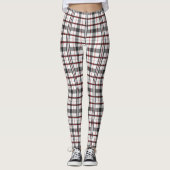 Leggings met rode/zwarte/witte spelden voor vrouwe (Voorkant)