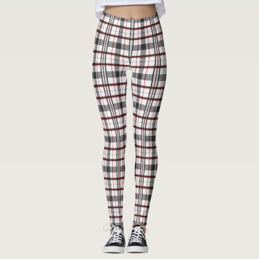 Leggings met rode/zwarte/witte spelden voor vrouwe (Voorkant)