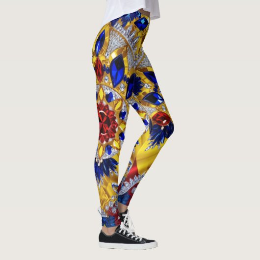 Leggings met Roemeens Kleuren ontwerp (Rechts)