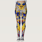 Leggings met Roemeens Kleuren ontwerp (Voorkant)