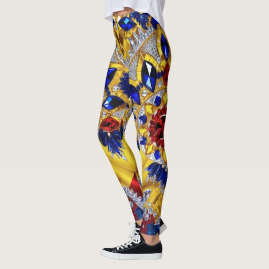 Leggings met Roemeens Kleuren ontwerp (Links)