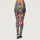 Leggings met Roemeens Kleuren ontwerp (Achterkant)