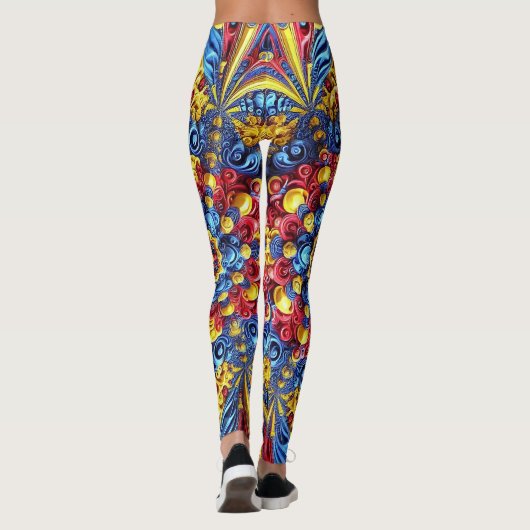 Leggings met Roemeens Kleuren ontwerp (Achterkant)