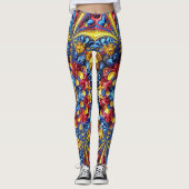 Leggings met Roemeens Kleuren ontwerp (Voorkant)