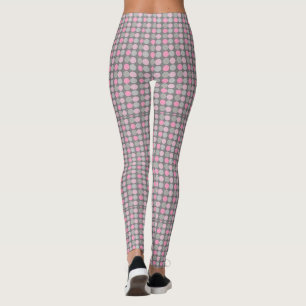 Leggings met roze en grijze pols