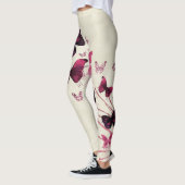 Leggings met roze en paarse vlinder (Links)