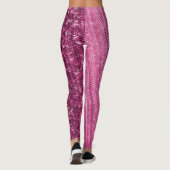 Leggings met roze en roestvrij borduurwerk (Achterkant)