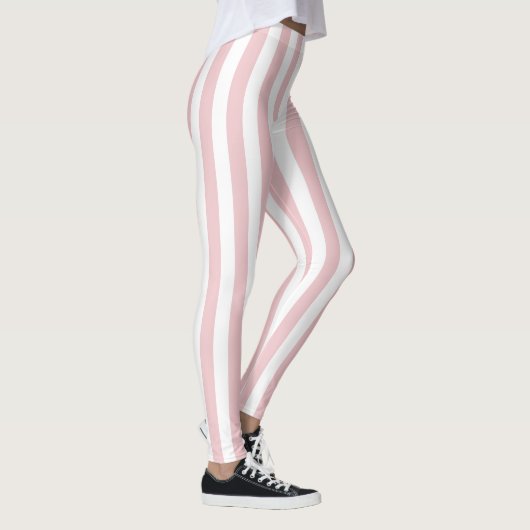 Leggings met roze en witte streep voor vrouwen (Rechts)