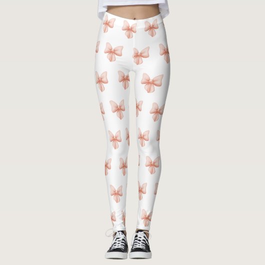 Leggings met roze hengel (Voorkant)